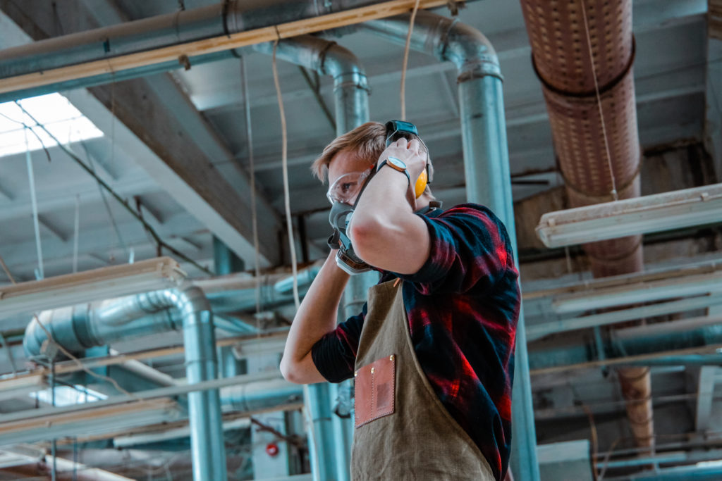 Kenneth in workshop